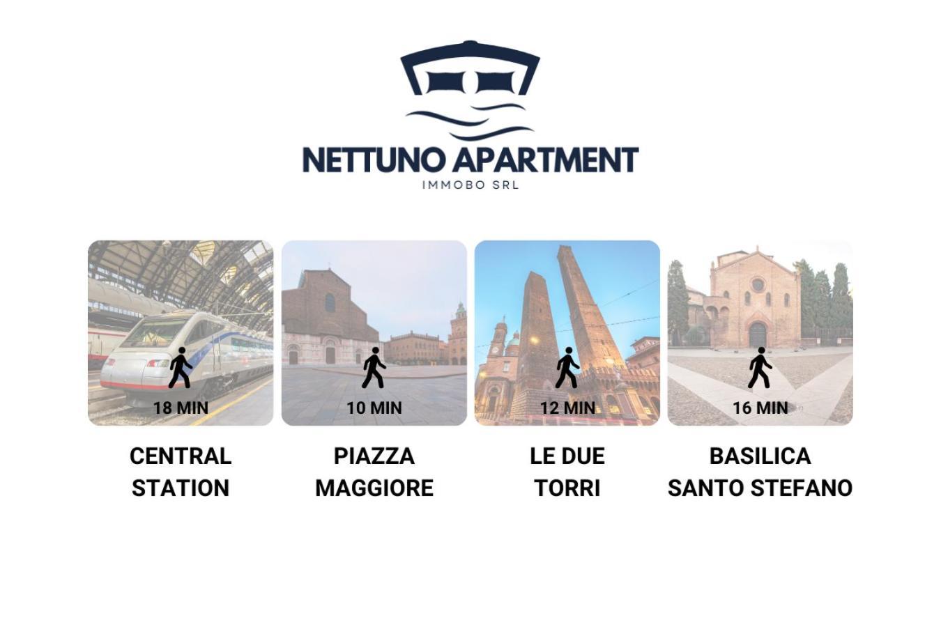 Nettuno Apartment - Private Garden In Bologna Center Luaran gambar